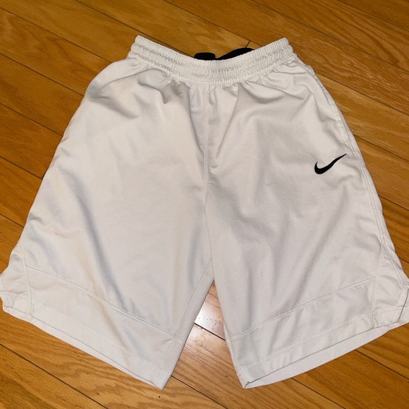 Nike White and Black Dri-FIT Shorts - Picture 1 of 2